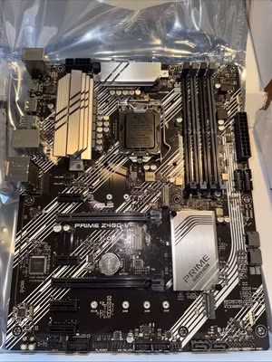 ASUS PRIME Z490-V Motherboard Intel Z490 10th gen DDR4 LGA 1200 ATX w/ IO Shield