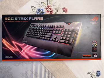 ASUS ROG Strix Flare Mechanical RGB Gaming Keyboard Cherry MX Red Open Box