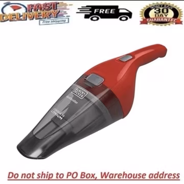 BLACK+DECKER Dustbuster Handheld Cordless Car Hand Vacuum Cleaner Portable Red