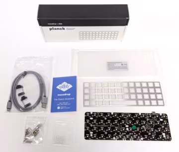 NEW Planck Keyboard REV6 - High-Pro Acrylic Case, MX Compatible Plate, No Keycap