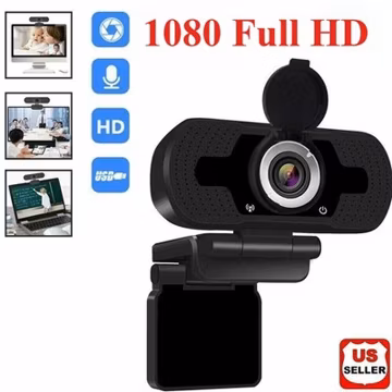 1080P Full HD USB Webcam for PC Laptop Web Camera with Microphone/FHD