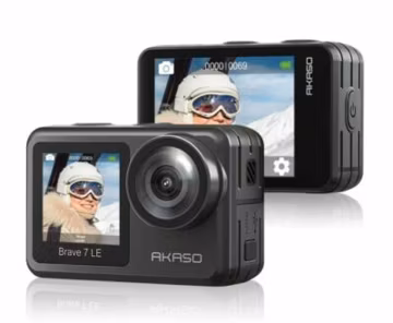 Akaso Brave 7 LE Dual Color Screens & IPX7 Waterproof Action Camera 20MP Photo