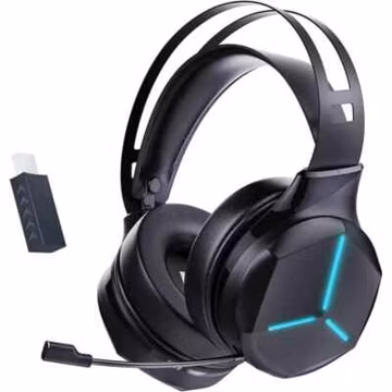 Bluetooth Wireless Gaming Headset - Lightweight over-ear headphones built-in mic