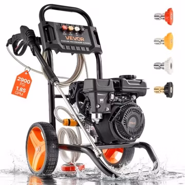 VEVOR 2900 PSI Gas Pressure Washer 1.85 GPM Gas Powered Washer with 4 Nozzles
