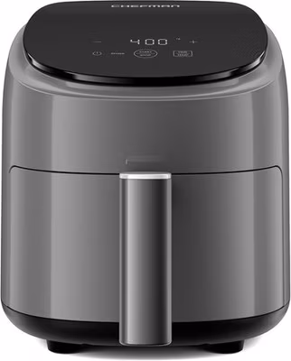 Chefman Mini Air Fryer 2 Quart Air Fryer, Compact Space Saving Air Fryer- Grey