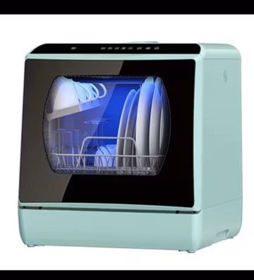 AIRMSEN Portable Countertop Dishwasher, 5-Liter Built-in Water Tank, AE-TDQR03