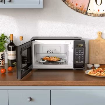 Mainstays 0.7 Cu ft Countertop Microwave Oven, 700 Watts, Black -FREESHIP
