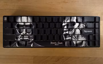 Higround Attack on Titan Mechanical Wired Keyboard Black/White