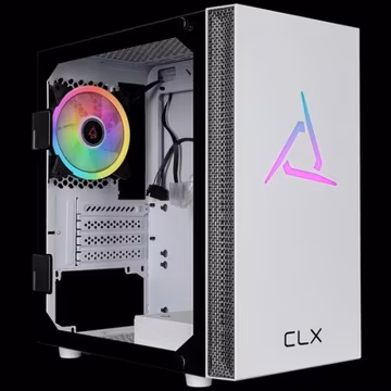 CLX Sphynx Micro Tower White, Tempered Glass, Full Size Window, no PSU, MATX