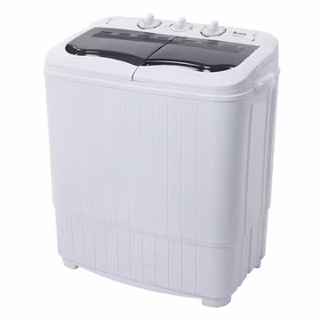 Portable Twin Tub Washing Machine Mini Washer Spin Dryer Compact Semi-automatic