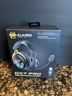 Gamo Series GX7 Pro Wireless Gaming Headset Cristal Clear Audio Detachable Mic