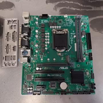 ASUS Intel PRO H410M-C LGA1200 DDR4 DVI/HDMI mATX Motherboard + I/O Plate