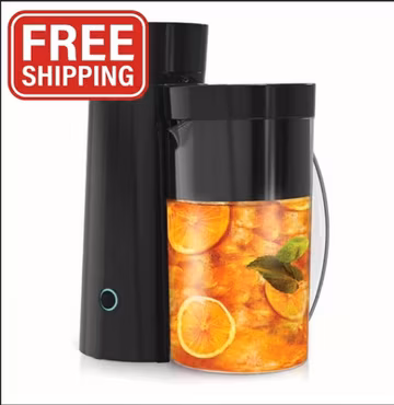2 Quart Iced Tea and Iced Coffee Maker Pitcher Machine Beverage Brewing System