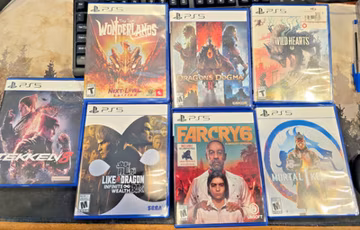 Lot of 7 Sony Playstation 5 PS5 Games Tekken Wonderlands Farcry Mortal Combat