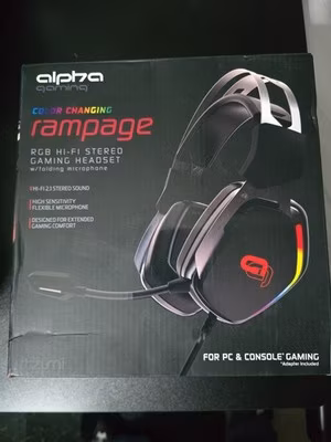 Alpha Gaming Color Changing Rampage RGB Hi Fi Stereo Gaming Headset