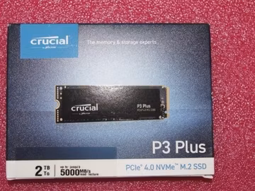 Crucial 2280mm P3 Plus 1TB M.2 NVMe Gen 4.0 x 4 SSD CT1000P3PSSD8 7 Power On Hrs