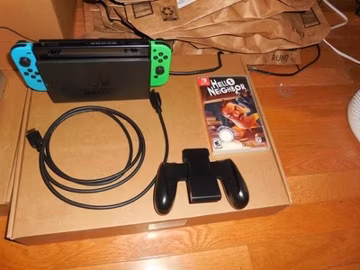 Free Shipping! - Nintendo Switch Console Bundle w/Blue & Green Joy-Cons-tested