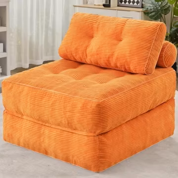 HABUTWAY Folding Sofa Bed, Convertible Sleeper Chair Bed w/Dual-Pillow & Hand...