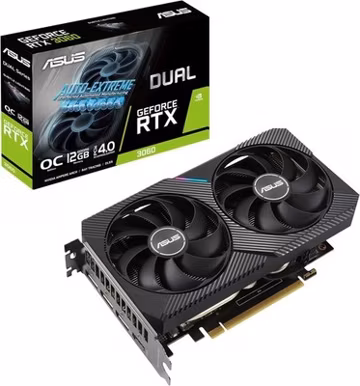 ASUS Dual NVIDIA GeForce RTX 3060 12GB OC DUAL-RTX3060-O12G Graphics Card