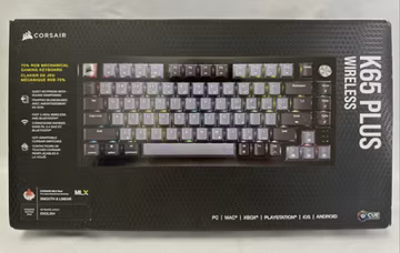 CORSAIR - K65 PLUS RGB 75% Wireless Mechanical MLX Red Switches - Sealed!