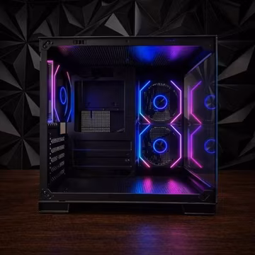 LOVINGCOOL ARGB GAMING PC MATX CASE – PANORAMIC TEMPERED GLASS
