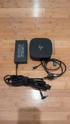 HP USB-C G5 Dock With Charger Universal Docking Station w/ 120W AC Adapter !!!!!