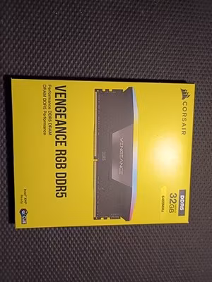 Corsair Vengeance RGB DDR5 RAM 32GB (2x16GB) 6400MHz CL36-48-48-104