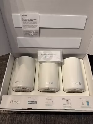 TP-LINK Deco XE5300 AXE5300 Tri-Band Wi-Fi 6E Mesh Router - U3 - ✅ TESTED ✅