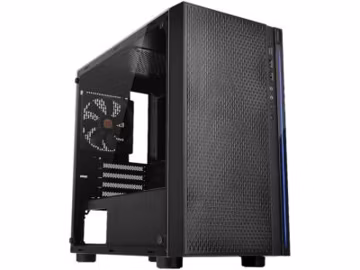 Thermaltake Versa H18 Tempered Glass Black SPCC Micro ATX Gaming Computer Case C