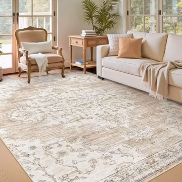Yidanamy 6X9 Area Rugs Washable Rug Lagre Vintage Living Room Rug Non-Slip