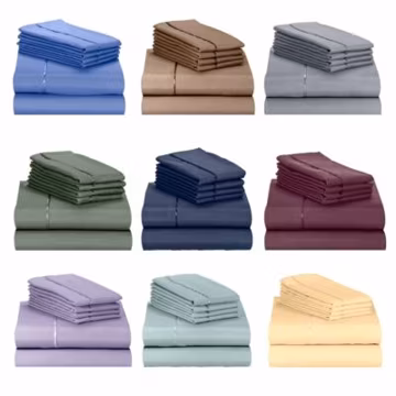 Luxury Bamboo 2200 Count 6pc Sheet Set Deep Pocket 18" Soft, Silky 30 Colors