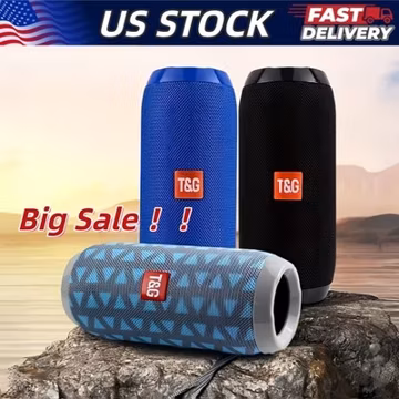 Bluetooth Speaker Wireless Waterproof Outdoor Stereo Bass USB/TF/FM Radio LOUD