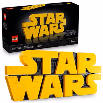 LEGO Star Wars Brick-Built Star Wars Logo - Building Blocks Set Gift