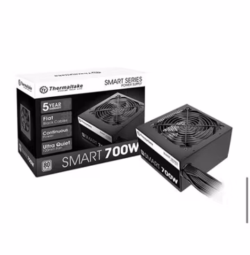 Thermaltake - SMART 700W ATX 80 Plus Power Supply - Black