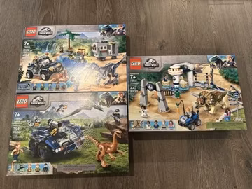 LEGO - 75935, 75937, 75940 - Baryonyx, Triceratops, Gallimimus - New Sealed Box
