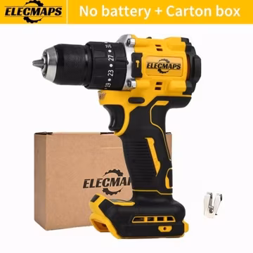 ELECMAPSBrushless electric drill, rechargeable handheld electric drill