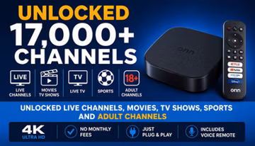 UNLOCKED onn. 4K Streaming Media Player BLACK Streaming Device