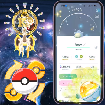 Pokémon —GO— P.T.C or TRADE— Shiny Snom — 1mil Stardusts —Digital♻️