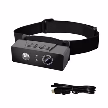 Mini Head-mounted Action Camera 1080P HD Camcorder Night Vision w/ LED Light