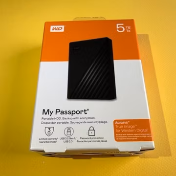 Western Digital My Passport 5TB Portable External Hard Drive New Sealed