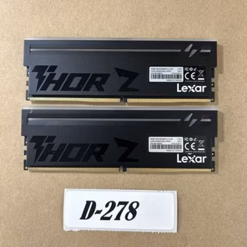 Lexar THOR Z RGB DDR5 32GB (2x16GB) Desktop RAM Kit CL38 Black Gaming Memory