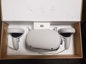 Oculus Quest 2 256GB VR Headset KW49CM Controllers For Parts