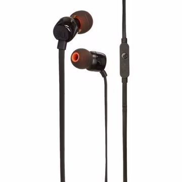 JBL Tune 110 Wired Headphones In-Ear Earphones Headset Pure Bass Sound Black