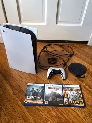 Sony PlayStation 5 Disc Edition PS5 825GB CFI-1115A Controller Games GTA Requiem