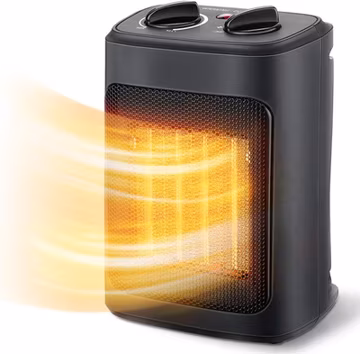 Space Heater, 1500W Electric Heaters Indoor Portable with Thermostat | PTC Fast
