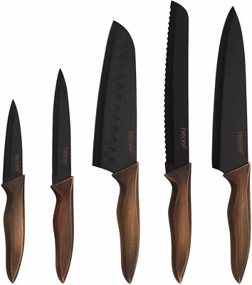 10Pcs Vantage Kitchen Knife Set w/ Blade Sheaths Professional Chef knives Hecef®