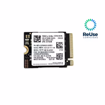256 GB NVMe M.2 30mm SSD, Misc Brands and Models, Tested and Cleaned