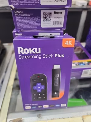 Roku 3830R Streaming Stick Plus 4K UHD Media Player w/ Voice Remote – 2025 Model
