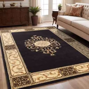 Oversized Medallion Modern Bohemian Indoor Large Area Rugs Or Runner Rug