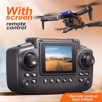 Drone 2026 4K HD Dual Camera WiFi FPV RC Foldable Quadcopter Remote With Screen